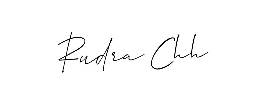 Similarly Allison_Script is the best handwritten signature design. Signature creator online .You can use it as an online autograph creator for name Rudra Chh. Rudra Chh signature style 2 images and pictures png