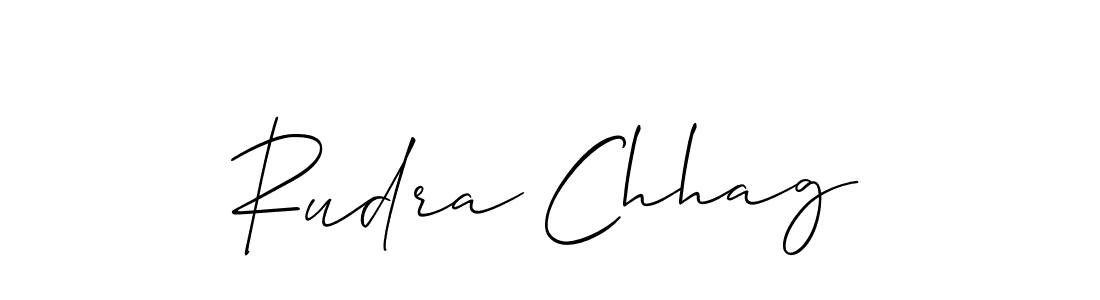 Make a beautiful signature design for name Rudra Chhag. Use this online signature maker to create a handwritten signature for free. Rudra Chhag signature style 2 images and pictures png