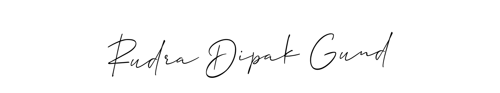 if you are searching for the best signature style for your name Rudra Dipak Gund. so please give up your signature search. here we have designed multiple signature styles  using Allison_Script. Rudra Dipak Gund signature style 2 images and pictures png