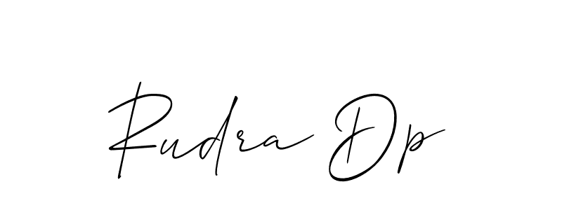 Also You can easily find your signature by using the search form. We will create Rudra Dp name handwritten signature images for you free of cost using Allison_Script sign style. Rudra Dp signature style 2 images and pictures png