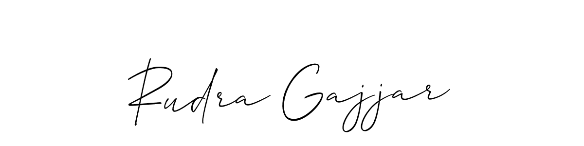 You should practise on your own different ways (Allison_Script) to write your name (Rudra Gajjar) in signature. don't let someone else do it for you. Rudra Gajjar signature style 2 images and pictures png