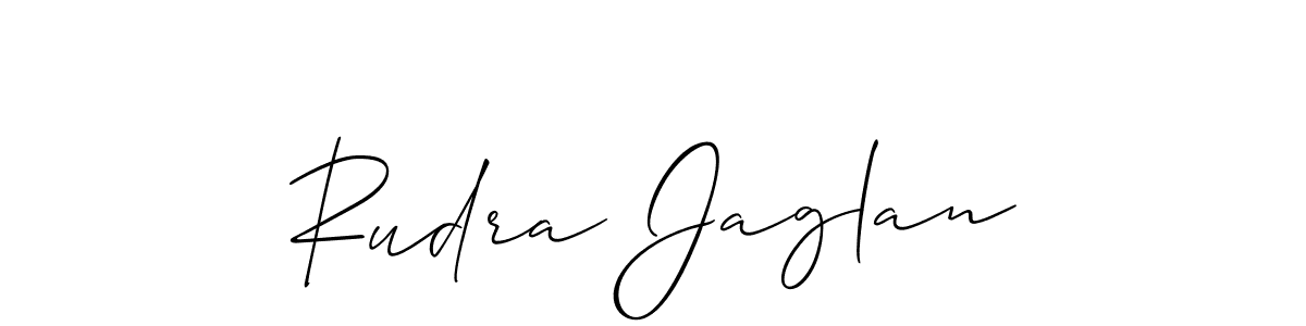 This is the best signature style for the Rudra Jaglan name. Also you like these signature font (Allison_Script). Mix name signature. Rudra Jaglan signature style 2 images and pictures png