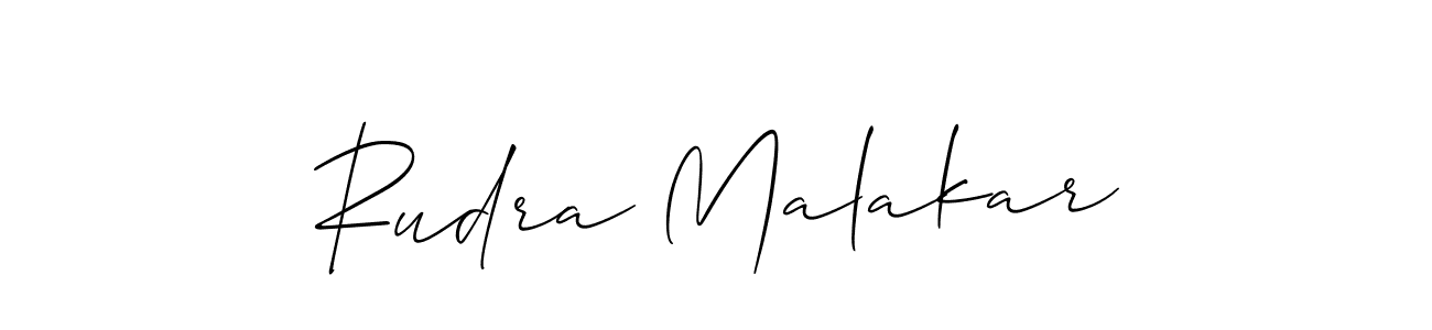 Also You can easily find your signature by using the search form. We will create Rudra Malakar name handwritten signature images for you free of cost using Allison_Script sign style. Rudra Malakar signature style 2 images and pictures png