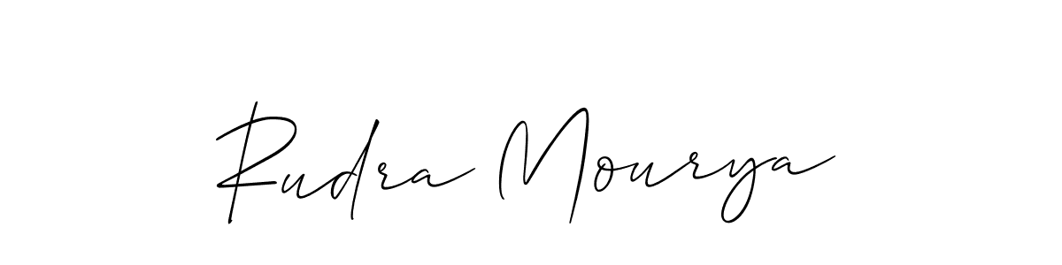 Make a beautiful signature design for name Rudra Mourya. With this signature (Allison_Script) style, you can create a handwritten signature for free. Rudra Mourya signature style 2 images and pictures png