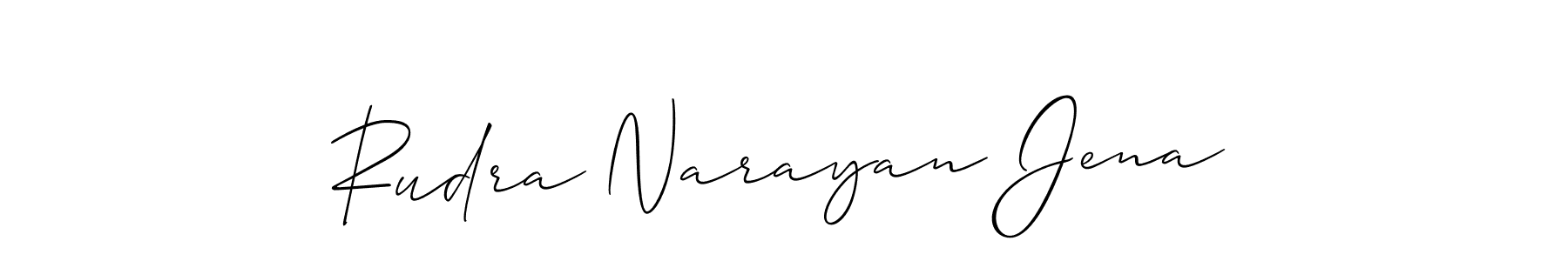 Design your own signature with our free online signature maker. With this signature software, you can create a handwritten (Allison_Script) signature for name Rudra Narayan Jena. Rudra Narayan Jena signature style 2 images and pictures png