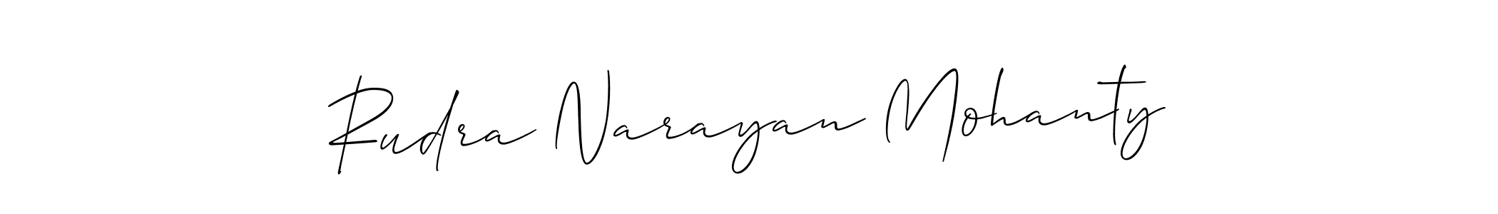 You should practise on your own different ways (Allison_Script) to write your name (Rudra Narayan Mohanty) in signature. don't let someone else do it for you. Rudra Narayan Mohanty signature style 2 images and pictures png