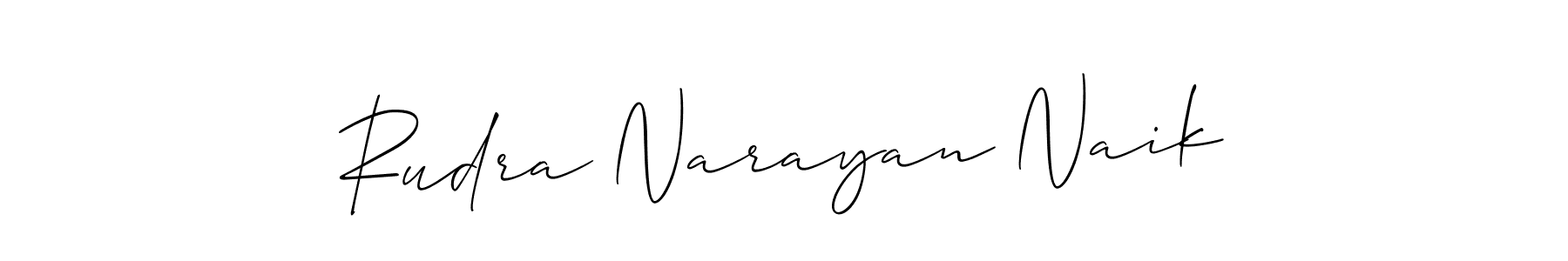 Make a beautiful signature design for name Rudra Narayan Naik. With this signature (Allison_Script) style, you can create a handwritten signature for free. Rudra Narayan Naik signature style 2 images and pictures png