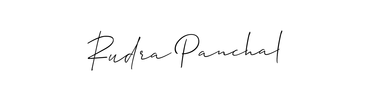 It looks lik you need a new signature style for name Rudra Panchal. Design unique handwritten (Allison_Script) signature with our free signature maker in just a few clicks. Rudra Panchal signature style 2 images and pictures png