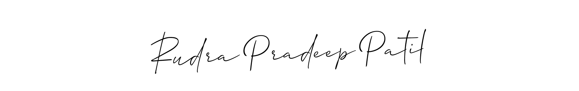 Also we have Rudra Pradeep Patil name is the best signature style. Create professional handwritten signature collection using Allison_Script autograph style. Rudra Pradeep Patil signature style 2 images and pictures png