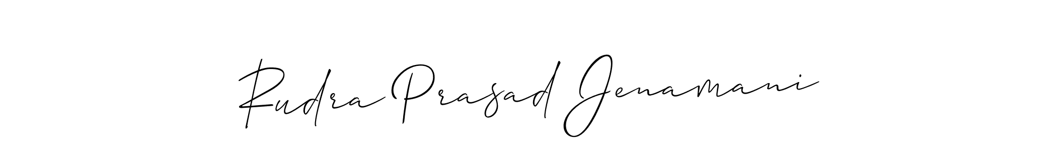 Create a beautiful signature design for name Rudra Prasad Jenamani. With this signature (Allison_Script) fonts, you can make a handwritten signature for free. Rudra Prasad Jenamani signature style 2 images and pictures png