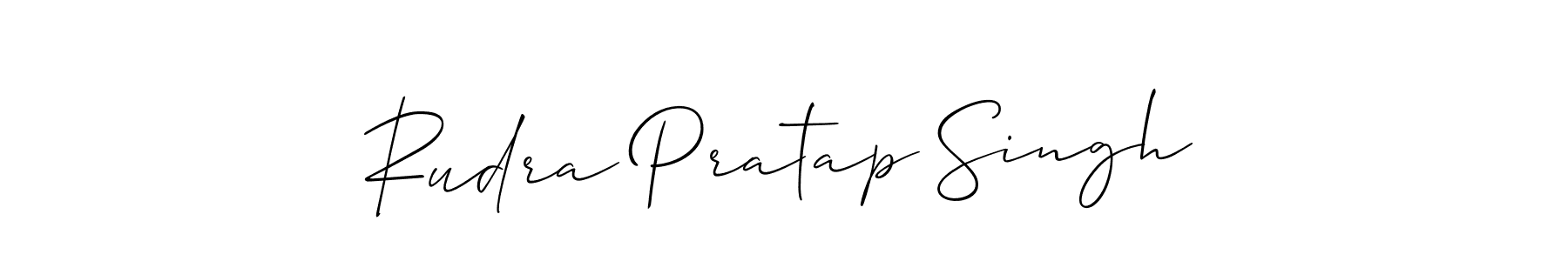 Use a signature maker to create a handwritten signature online. With this signature software, you can design (Allison_Script) your own signature for name Rudra Pratap Singh. Rudra Pratap Singh signature style 2 images and pictures png