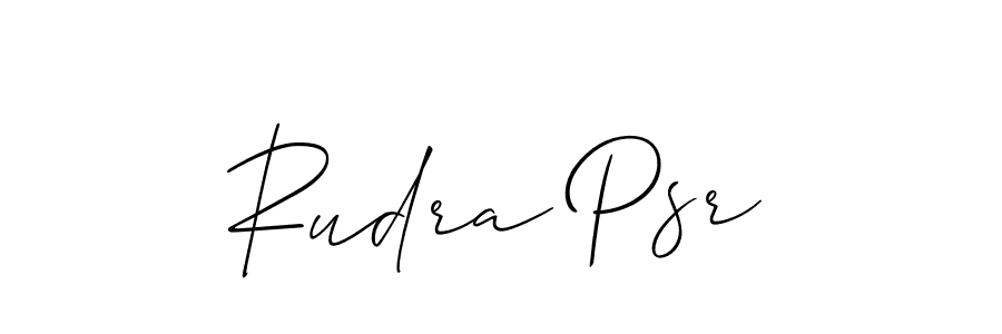 Check out images of Autograph of Rudra Psr name. Actor Rudra Psr Signature Style. Allison_Script is a professional sign style online. Rudra Psr signature style 2 images and pictures png