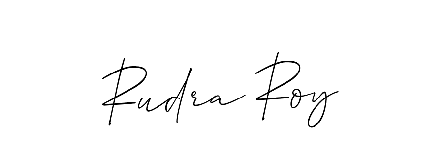 Allison_Script is a professional signature style that is perfect for those who want to add a touch of class to their signature. It is also a great choice for those who want to make their signature more unique. Get Rudra Roy name to fancy signature for free. Rudra Roy signature style 2 images and pictures png