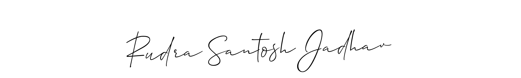 How to Draw Rudra Santosh Jadhav signature style? Allison_Script is a latest design signature styles for name Rudra Santosh Jadhav. Rudra Santosh Jadhav signature style 2 images and pictures png