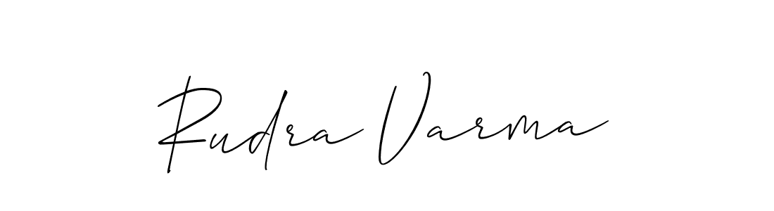 Also You can easily find your signature by using the search form. We will create Rudra Varma name handwritten signature images for you free of cost using Allison_Script sign style. Rudra Varma signature style 2 images and pictures png