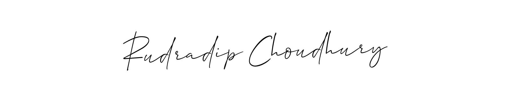 if you are searching for the best signature style for your name Rudradip Choudhury. so please give up your signature search. here we have designed multiple signature styles  using Allison_Script. Rudradip Choudhury signature style 2 images and pictures png