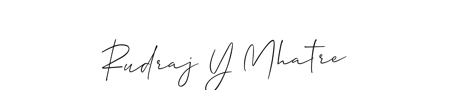 Check out images of Autograph of Rudraj Y Mhatre name. Actor Rudraj Y Mhatre Signature Style. Allison_Script is a professional sign style online. Rudraj Y Mhatre signature style 2 images and pictures png