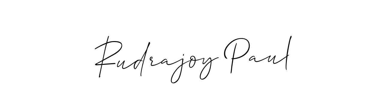 How to Draw Rudrajoy Paul signature style? Allison_Script is a latest design signature styles for name Rudrajoy Paul. Rudrajoy Paul signature style 2 images and pictures png