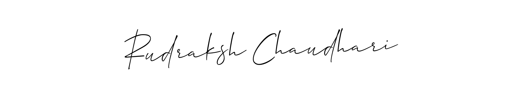 if you are searching for the best signature style for your name Rudraksh Chaudhari. so please give up your signature search. here we have designed multiple signature styles  using Allison_Script. Rudraksh Chaudhari signature style 2 images and pictures png