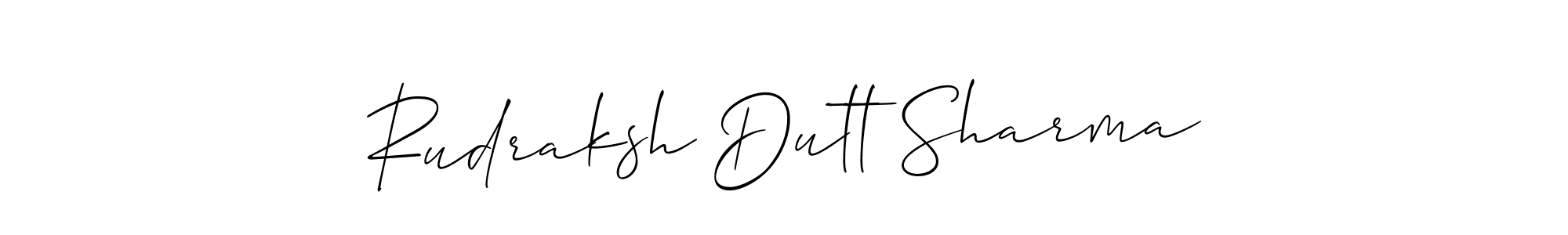 Similarly Allison_Script is the best handwritten signature design. Signature creator online .You can use it as an online autograph creator for name Rudraksh Dutt Sharma. Rudraksh Dutt Sharma signature style 2 images and pictures png