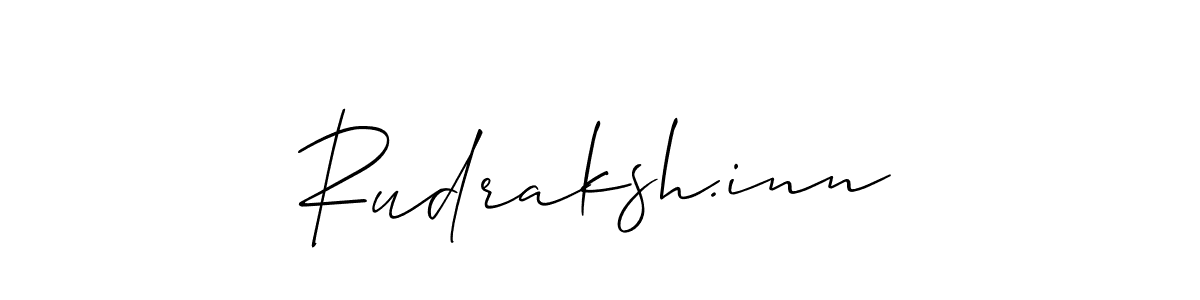 It looks lik you need a new signature style for name Rudraksh.inn. Design unique handwritten (Allison_Script) signature with our free signature maker in just a few clicks. Rudraksh.inn signature style 2 images and pictures png