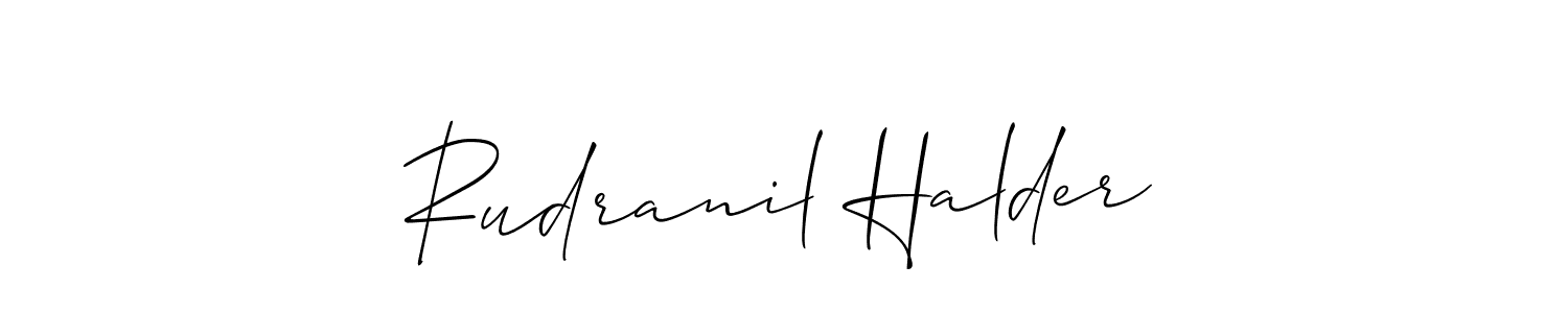 This is the best signature style for the Rudranil Halder name. Also you like these signature font (Allison_Script). Mix name signature. Rudranil Halder signature style 2 images and pictures png