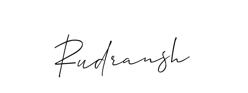 Make a beautiful signature design for name Rudransh. Use this online signature maker to create a handwritten signature for free. Rudransh signature style 2 images and pictures png