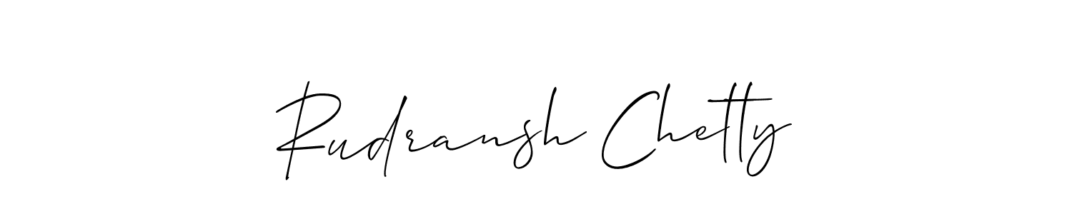 How to make Rudransh Chetty signature? Allison_Script is a professional autograph style. Create handwritten signature for Rudransh Chetty name. Rudransh Chetty signature style 2 images and pictures png