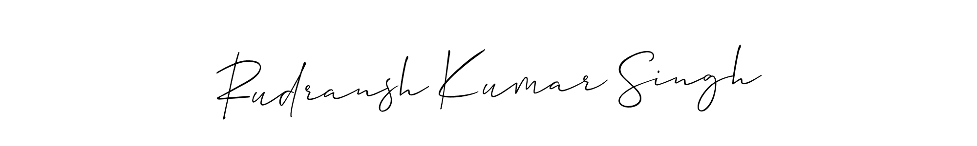 It looks lik you need a new signature style for name Rudransh Kumar Singh. Design unique handwritten (Allison_Script) signature with our free signature maker in just a few clicks. Rudransh Kumar Singh signature style 2 images and pictures png