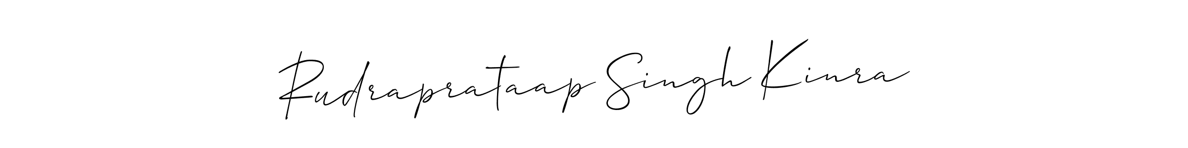 You should practise on your own different ways (Allison_Script) to write your name (Rudraprataap Singh Kinra) in signature. don't let someone else do it for you. Rudraprataap Singh Kinra signature style 2 images and pictures png