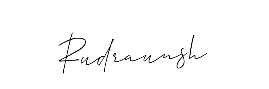 You should practise on your own different ways (Allison_Script) to write your name (Rudraunsh) in signature. don't let someone else do it for you. Rudraunsh signature style 2 images and pictures png