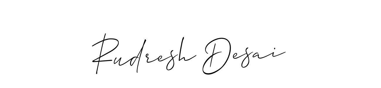 Similarly Allison_Script is the best handwritten signature design. Signature creator online .You can use it as an online autograph creator for name Rudresh Desai. Rudresh Desai signature style 2 images and pictures png