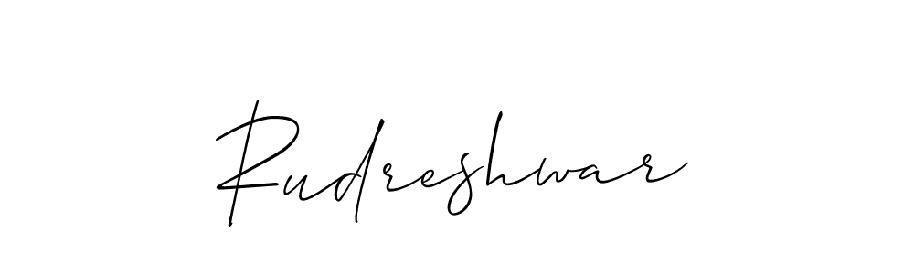 How to make Rudreshwar signature? Allison_Script is a professional autograph style. Create handwritten signature for Rudreshwar name. Rudreshwar signature style 2 images and pictures png