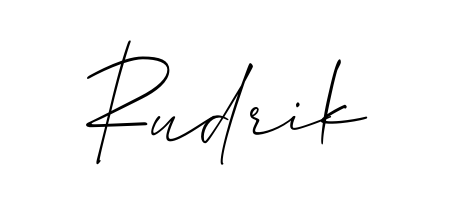 Also we have Rudrik name is the best signature style. Create professional handwritten signature collection using Allison_Script autograph style. Rudrik signature style 2 images and pictures png