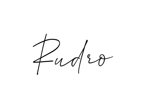 How to Draw Rudro signature style? Allison_Script is a latest design signature styles for name Rudro. Rudro signature style 2 images and pictures png