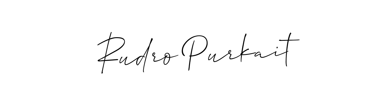 Make a beautiful signature design for name Rudro Purkait. Use this online signature maker to create a handwritten signature for free. Rudro Purkait signature style 2 images and pictures png