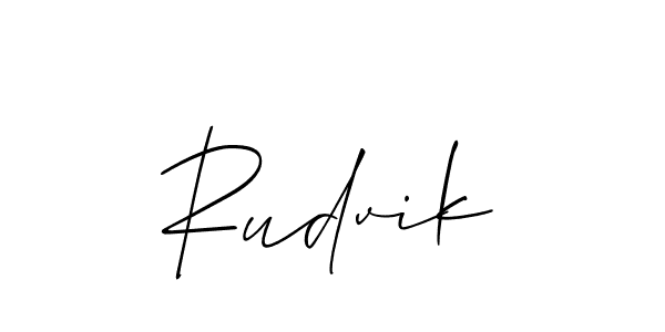 Design your own signature with our free online signature maker. With this signature software, you can create a handwritten (Allison_Script) signature for name Rudvik. Rudvik signature style 2 images and pictures png