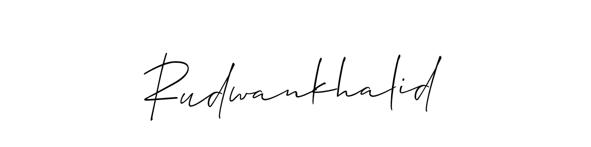 Make a short Rudwankhalid signature style. Manage your documents anywhere anytime using Allison_Script. Create and add eSignatures, submit forms, share and send files easily. Rudwankhalid signature style 2 images and pictures png