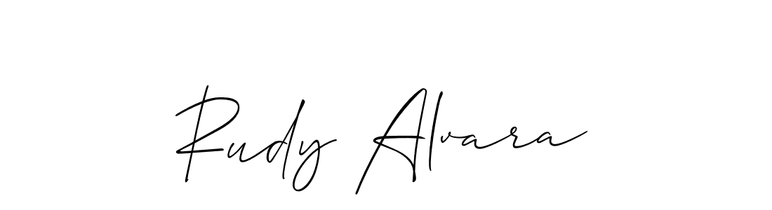 You should practise on your own different ways (Allison_Script) to write your name (Rudy Alvara) in signature. don't let someone else do it for you. Rudy Alvara signature style 2 images and pictures png