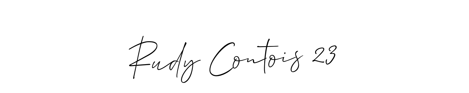 Create a beautiful signature design for name Rudy Contois 23. With this signature (Allison_Script) fonts, you can make a handwritten signature for free. Rudy Contois 23 signature style 2 images and pictures png