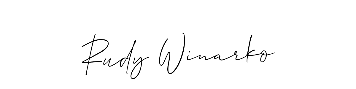 Best and Professional Signature Style for Rudy Winarko. Allison_Script Best Signature Style Collection. Rudy Winarko signature style 2 images and pictures png