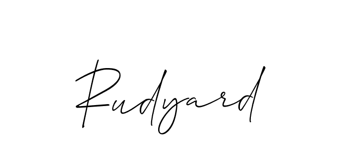 if you are searching for the best signature style for your name Rudyard. so please give up your signature search. here we have designed multiple signature styles  using Allison_Script. Rudyard signature style 2 images and pictures png