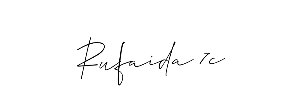 How to Draw Rufaida 7c signature style? Allison_Script is a latest design signature styles for name Rufaida 7c. Rufaida 7c signature style 2 images and pictures png