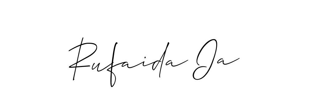 Best and Professional Signature Style for Rufaida Ia. Allison_Script Best Signature Style Collection. Rufaida Ia signature style 2 images and pictures png