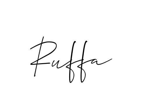 How to Draw Ruffa signature style? Allison_Script is a latest design signature styles for name Ruffa. Ruffa signature style 2 images and pictures png