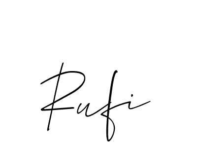 How to Draw Rufi signature style? Allison_Script is a latest design signature styles for name Rufi. Rufi signature style 2 images and pictures png