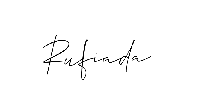 How to make Rufiada signature? Allison_Script is a professional autograph style. Create handwritten signature for Rufiada name. Rufiada signature style 2 images and pictures png