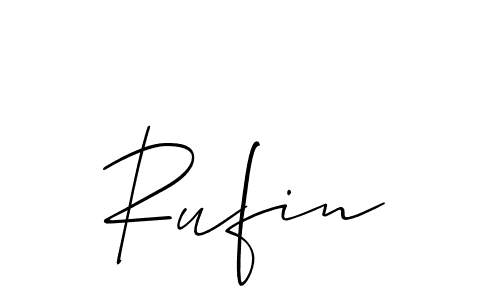 Also we have Rufin name is the best signature style. Create professional handwritten signature collection using Allison_Script autograph style. Rufin signature style 2 images and pictures png