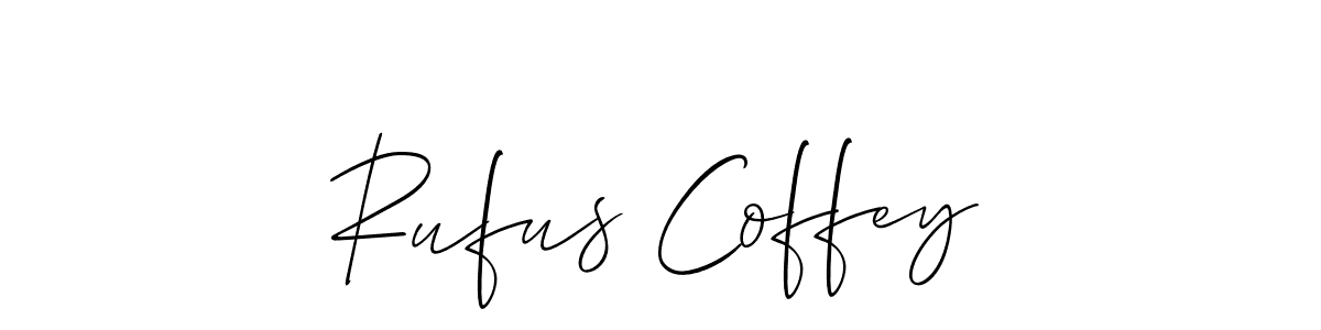 This is the best signature style for the Rufus Coffey name. Also you like these signature font (Allison_Script). Mix name signature. Rufus Coffey signature style 2 images and pictures png