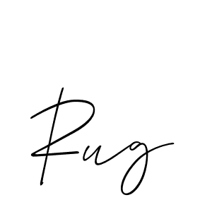 if you are searching for the best signature style for your name Rug. so please give up your signature search. here we have designed multiple signature styles  using Allison_Script. Rug signature style 2 images and pictures png